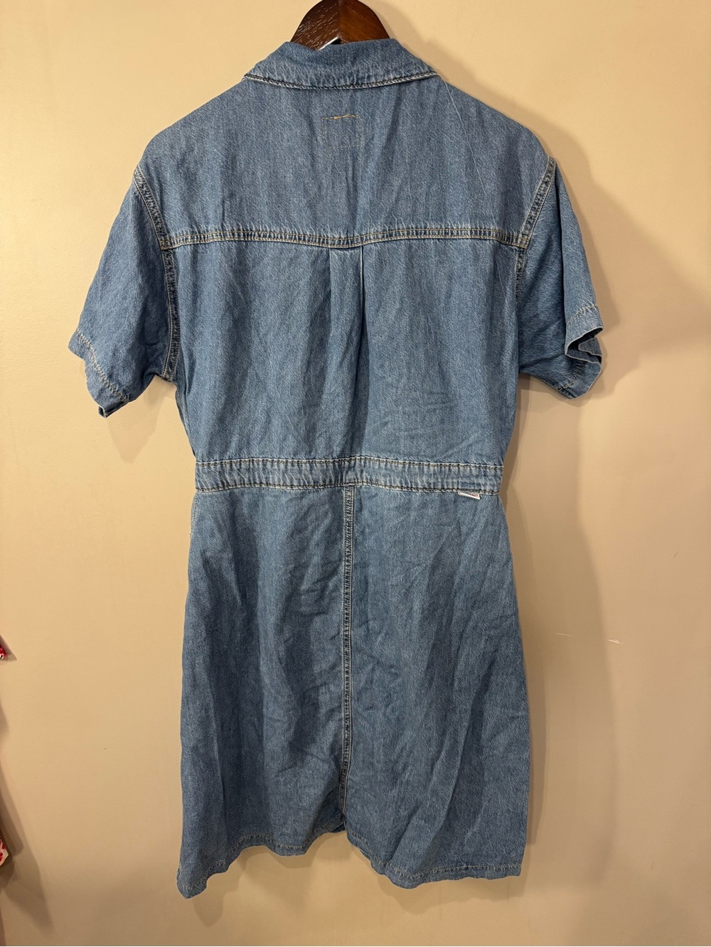 Levi Strauss Signature Women’s Denim Shirt Dress Short Sleeve Size M - Picture 6 of 10